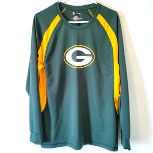 Greenbay packers long sleeve athletic shirt NFL